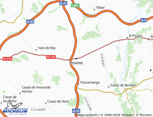 Carte MICHELIN Sisante - ViaMichelin
