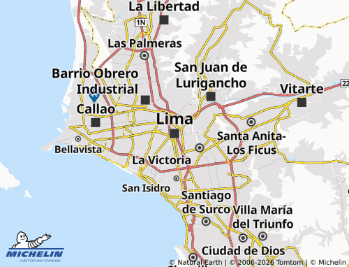 Mapa MICHELIN Lima - ViaMichelin