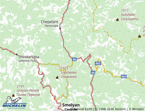 MICHELIN Progled map - ViaMichelin
