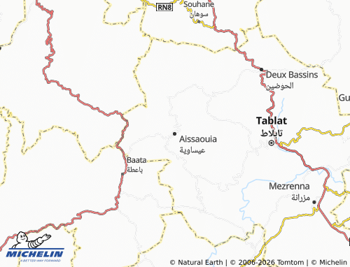 Carte MICHELIN Aissaouia - ViaMichelin
