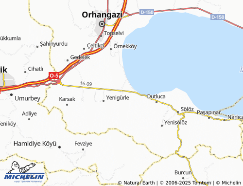 MICHELIN Akharem map - ViaMichelin
