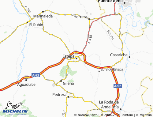 MICHELIN-Landkarte Estepa - ViaMichelin