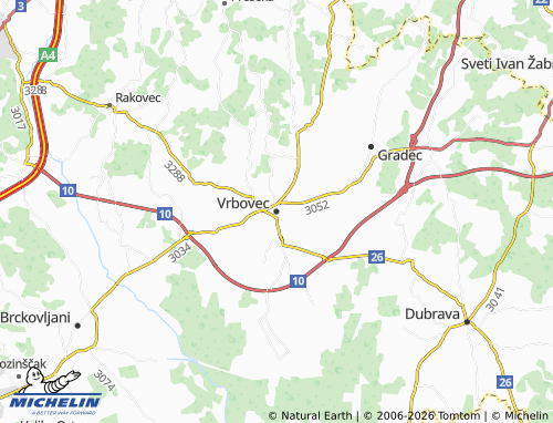 Mapa MICHELIN Vrbovec - ViaMichelin