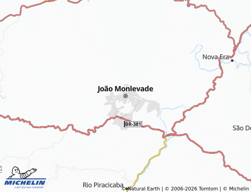MICHELIN João Monlevade map - ViaMichelin