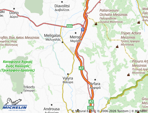 MICHELIN Stathmos map - ViaMichelin