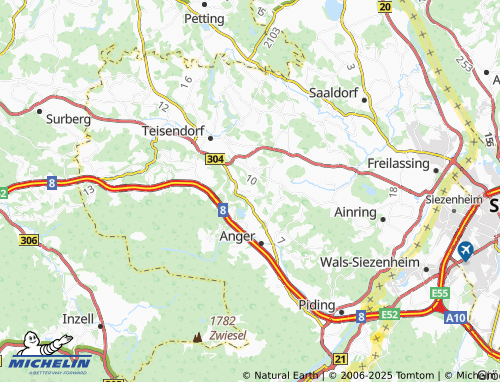 Kaart MICHELIN Egelham - ViaMichelin