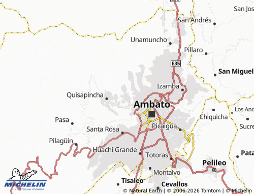 Mappa MICHELIN Ambatillo - ViaMichelin