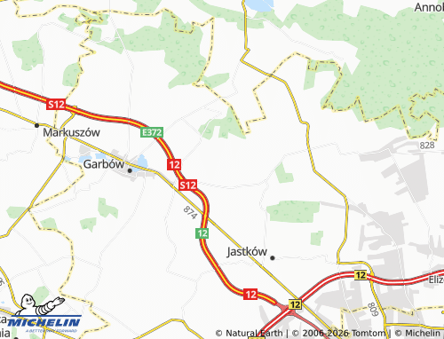 MICHELIN Leśce map - ViaMichelin