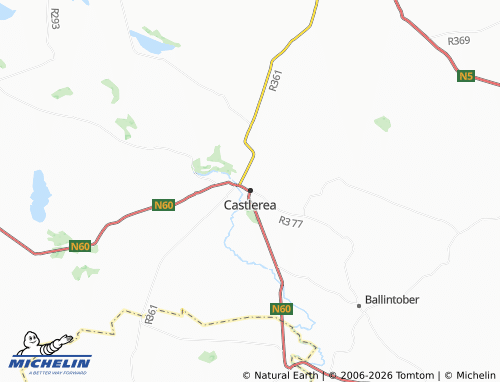 Mappa MICHELIN Castlerea - ViaMichelin