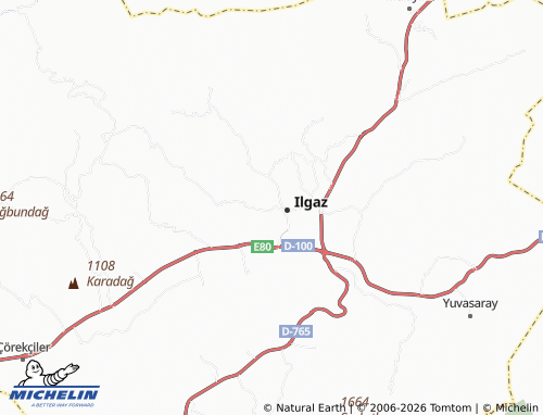 MICHELIN Yavuz map - ViaMichelin