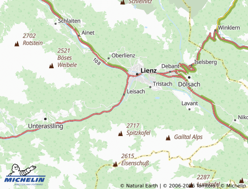 Mapa MICHELIN Leisach - ViaMichelin