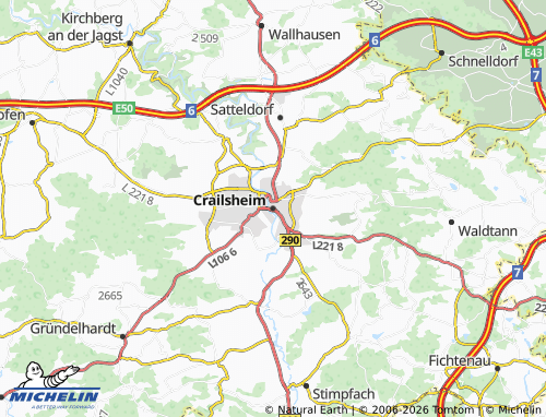 MICHELIN Crailsheim map - ViaMichelin