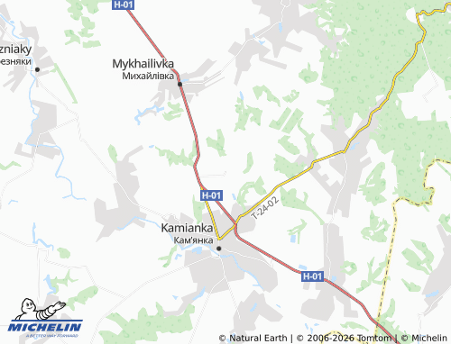 Mapa MICHELIN Rebedailivka - ViaMichelin