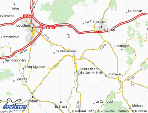 MICHELIN La Chèze map - ViaMichelin