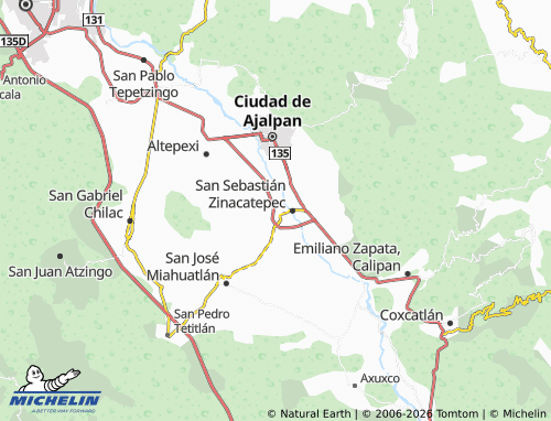 MICHELIN-Landkarte San Miguel - ViaMichelin
