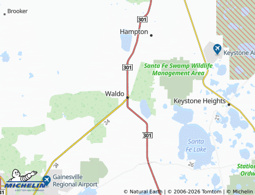 Mapa MICHELIN Waldo - ViaMichelin