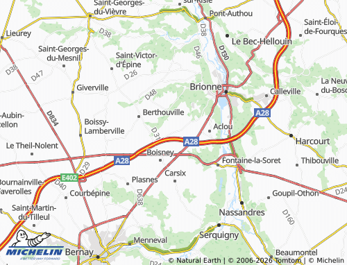 MICHELIN La Chaussée map - ViaMichelin