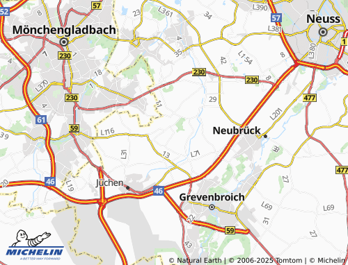 MICHELIN Wallrath map - ViaMichelin