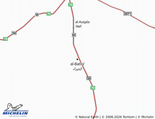 MICHELIN-Landkarte al-Batra' - ViaMichelin