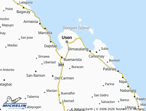 MICHELIN San Mateo map - ViaMichelin