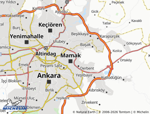 Mappa MICHELIN Karaağaç - ViaMichelin