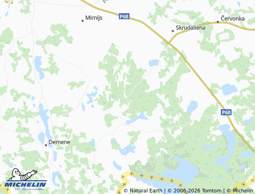 Mapa MICHELIN Mežvidi - ViaMichelin