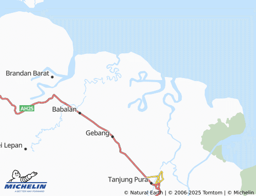 MICHELIN Pasar Rawa map - ViaMichelin