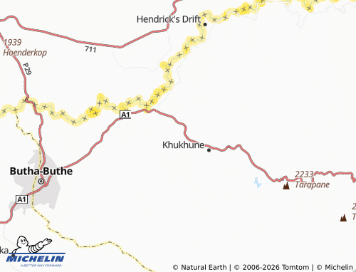 MICHELIN Thaba-Boqele map - ViaMichelin