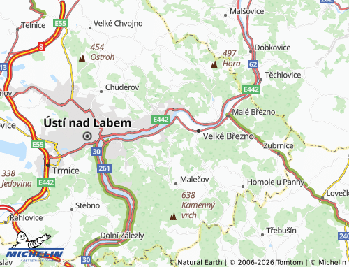 Kaart MICHELIN Olešnice - ViaMichelin
