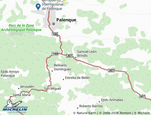 Mapa MICHELIN Samuel León Brindis - ViaMichelin