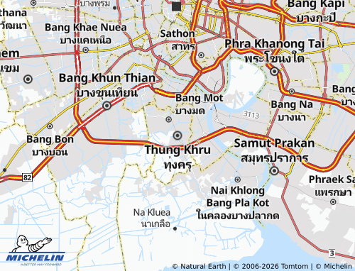 Carte MICHELIN Thung Khru - ViaMichelin