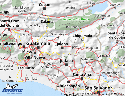 MICHELIN-Landkarte Jalapa - ViaMichelin