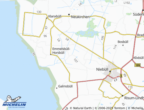 MICHELIN-Landkarte Gotteskoog - ViaMichelin