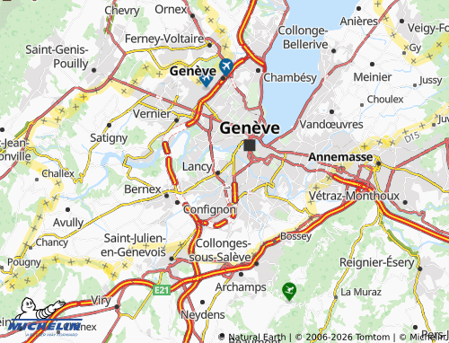 MICHELIN-Landkarte Petit Lancy - ViaMichelin