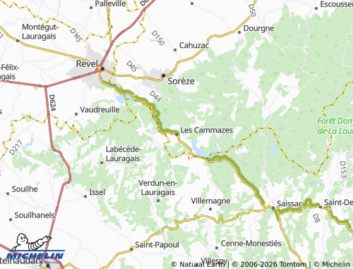 MICHELIN Les Cammazes map - ViaMichelin