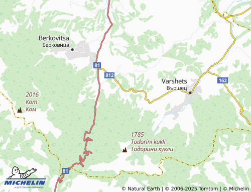 MICHELIN-Landkarte Tsvetkova bara - ViaMichelin