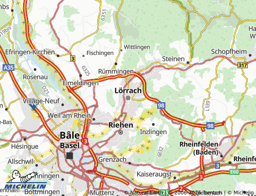 MICHELIN L rrach Map ViaMichelin MICHELIN L rrach Map ViaMichelin