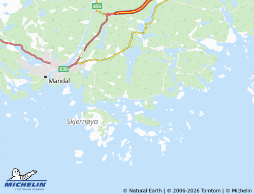 MICHELIN-Landkarte Tregde - ViaMichelin