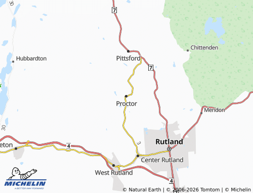 Mapa MICHELIN Proctor - ViaMichelin