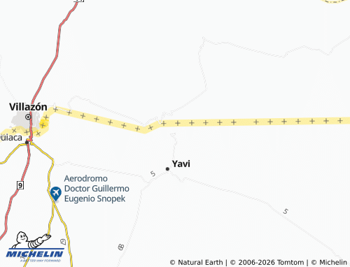 Mapa MICHELIN Yavi Chico - ViaMichelin