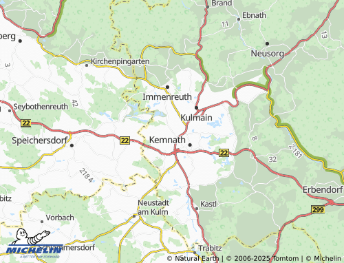 MICHELIN Berndorf map - ViaMichelin