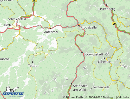 MICHELIN-Landkarte Ebersdorf - ViaMichelin
