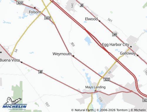 Mappa MICHELIN Weymouth - ViaMichelin