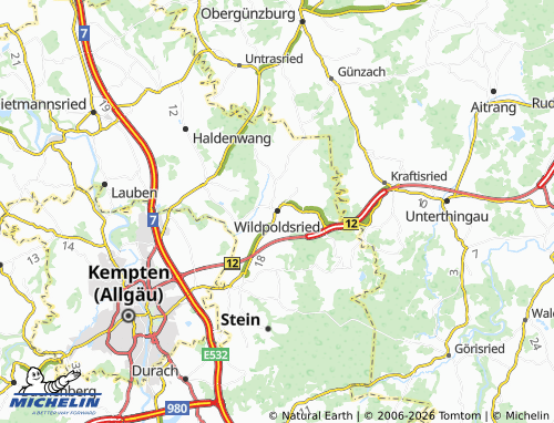 Mappa MICHELIN Wildpoldsried - ViaMichelin