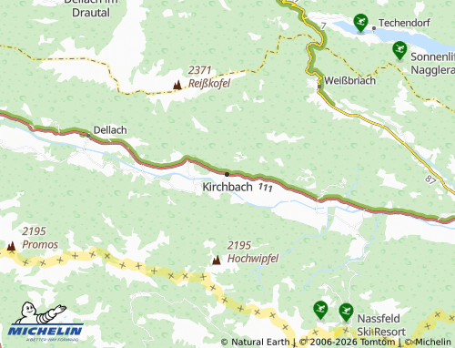 MICHELIN Kirchbach map - ViaMichelin