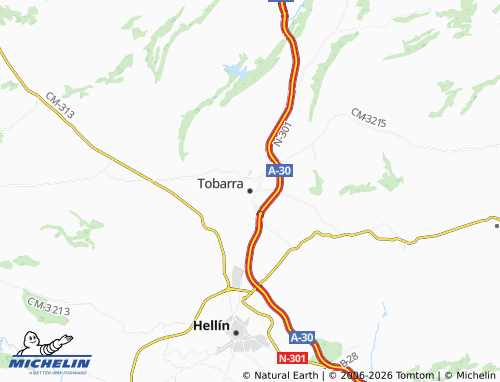 MICHELIN Tobarra map - ViaMichelin