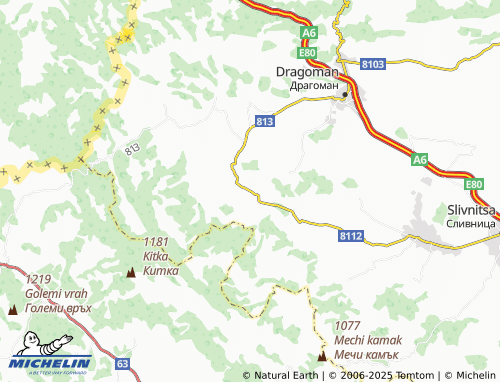 MICHELIN Gara Boilovtsi map - ViaMichelin