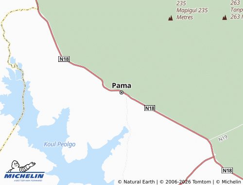 Kaart MICHELIN Pama - ViaMichelin