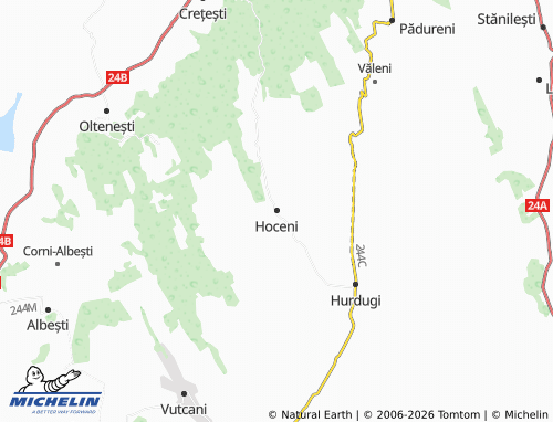 Mappa MICHELIN Hoceni - ViaMichelin