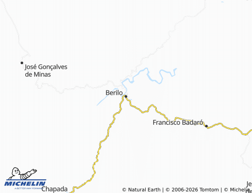Mappa MICHELIN Berilo - ViaMichelin